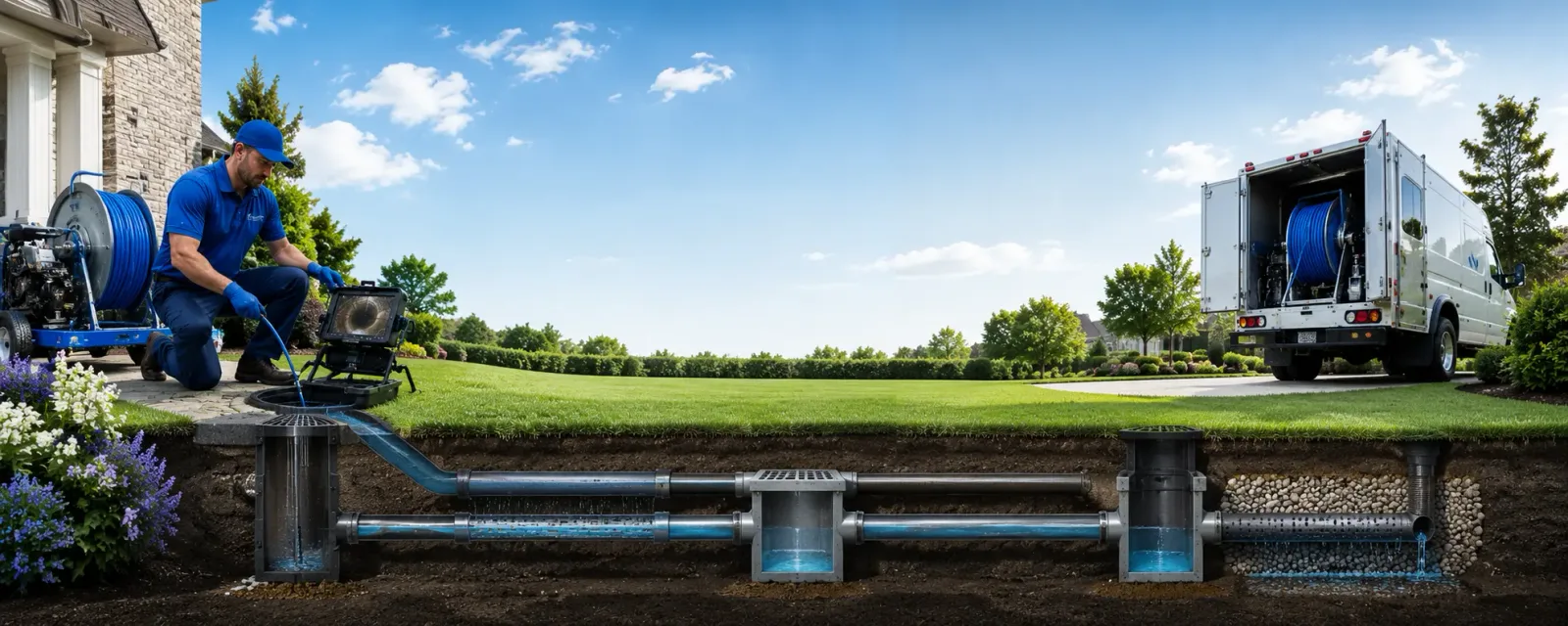Outdoor drain cleaning information for Gilford, NH
